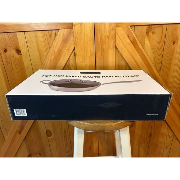 Servappetit 3QT Hex Lined Saute Pan With Lid new in open box - Picture 6 of 10